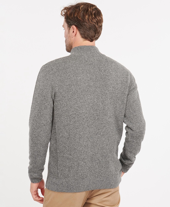 Barbour Essential Tisbury Half Zip Pullover Herren Grau | UARHVC-892