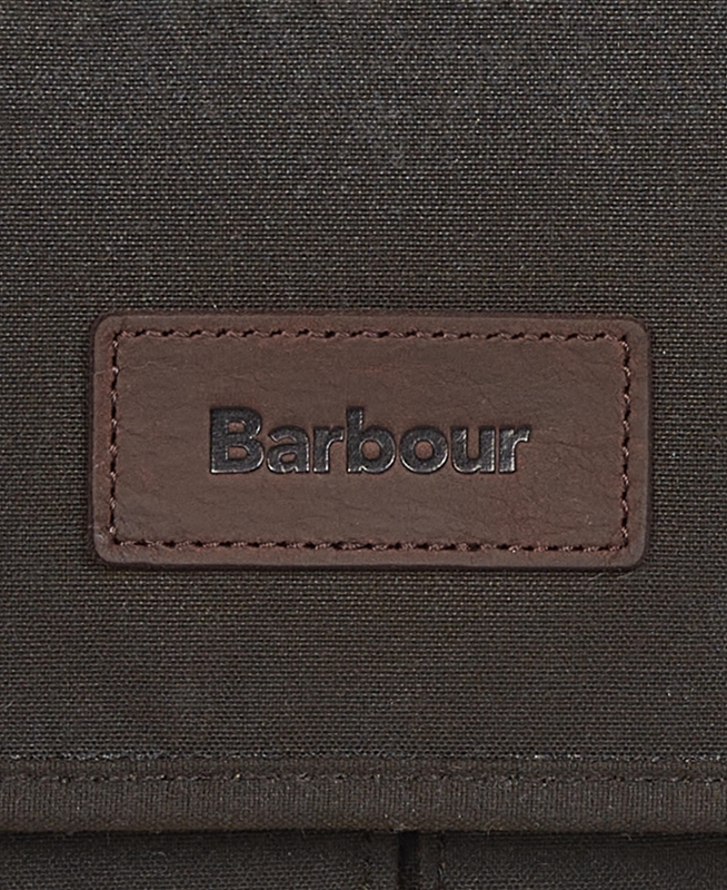 Barbour Essential Wax Messenger Tasche Herren Olivgrün | QROCIZ-256