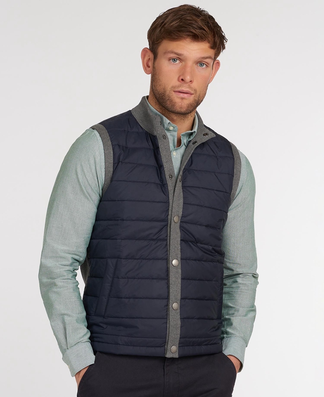 Barbour Essential Weste Herren Grau | OVZBDH-268