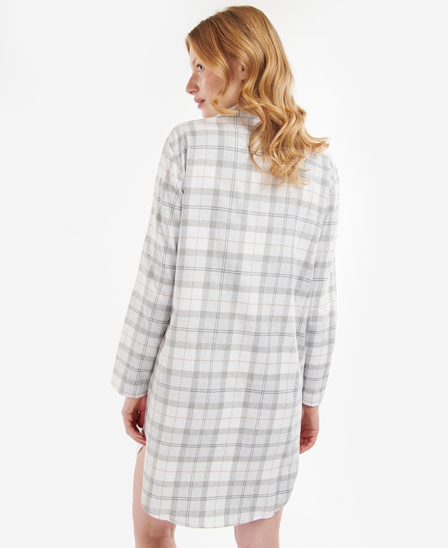 Barbour Etta Nightshirt Nachtwäsche Damen Grau | CBKUGH-564