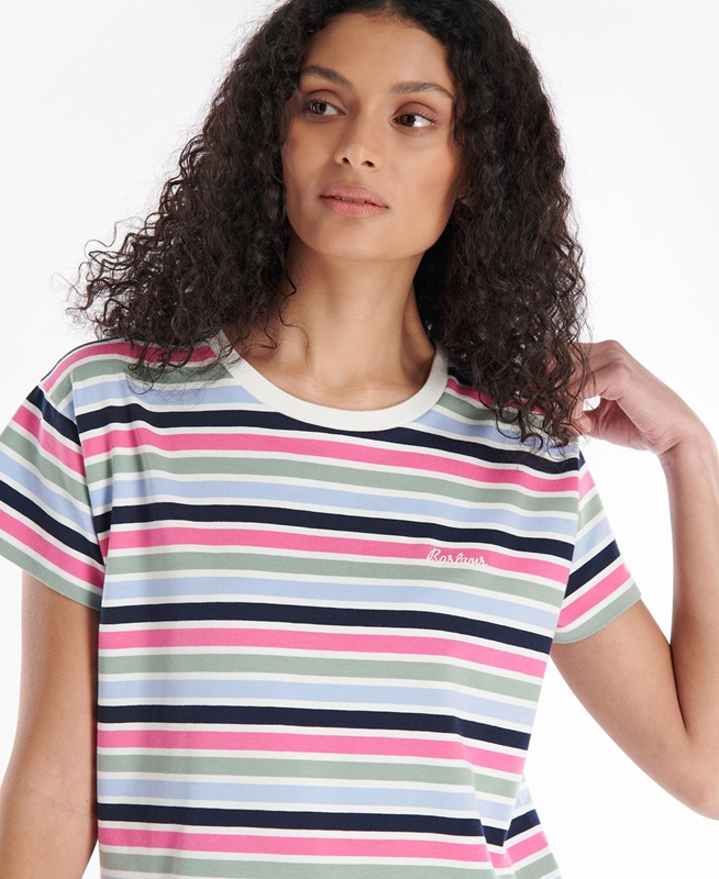 Barbour Evergreen Top T-shirts Damen Mehrfarbig | AKSOMQ-809