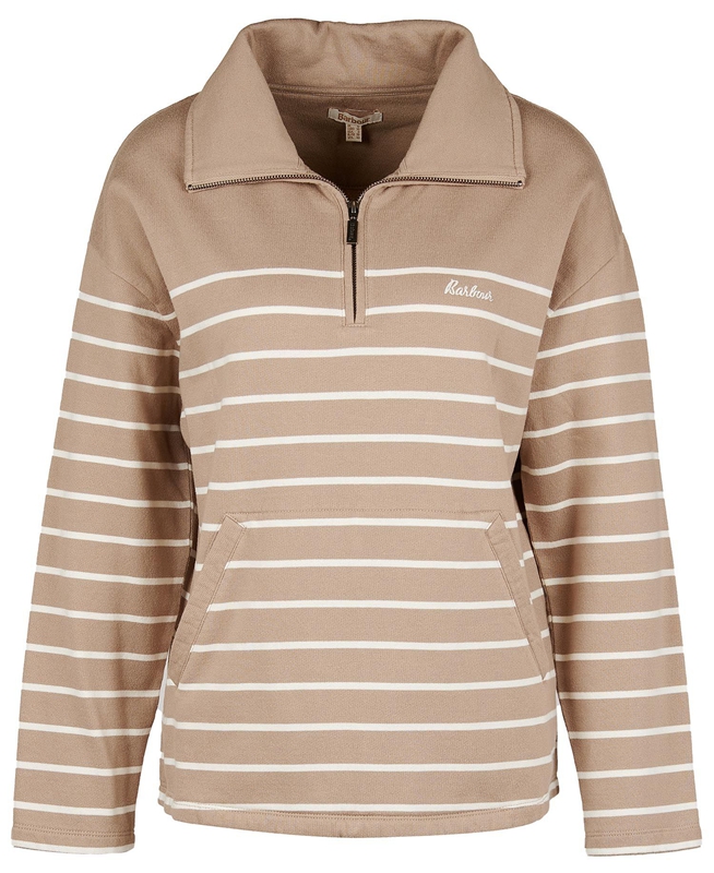 Barbour Explorer Ember Sweatshirts Damen Beige | PZJVWR-304