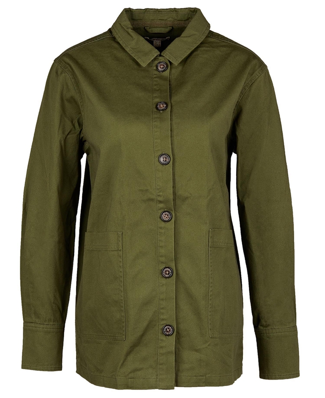 Barbour Explorer Marley Overshirt Hemd Damen Olivgrün | UFXIDT-371