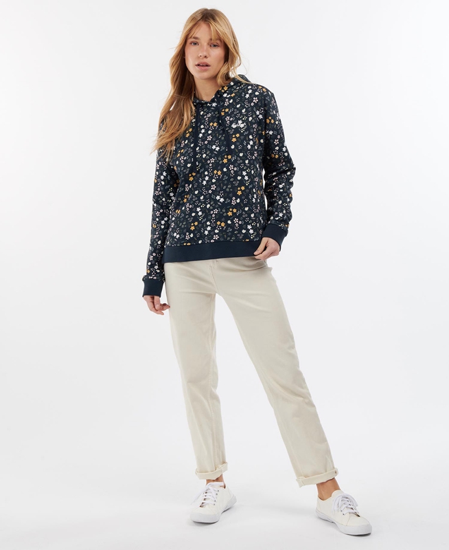 Barbour Ferryside Sweatshirts Damen Navy | BTCIZA-547