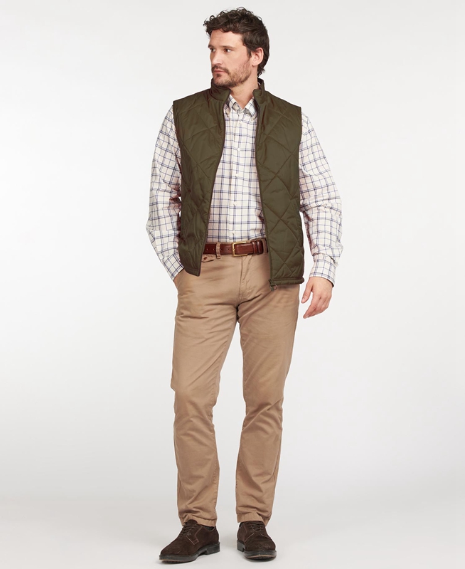 Barbour Finn Weste Herren Grün | SIJHRY-152