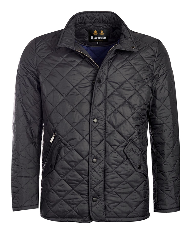 Barbour Flyweight Chelsea Steppjacke Herren Schwarz | CMZTDS-283