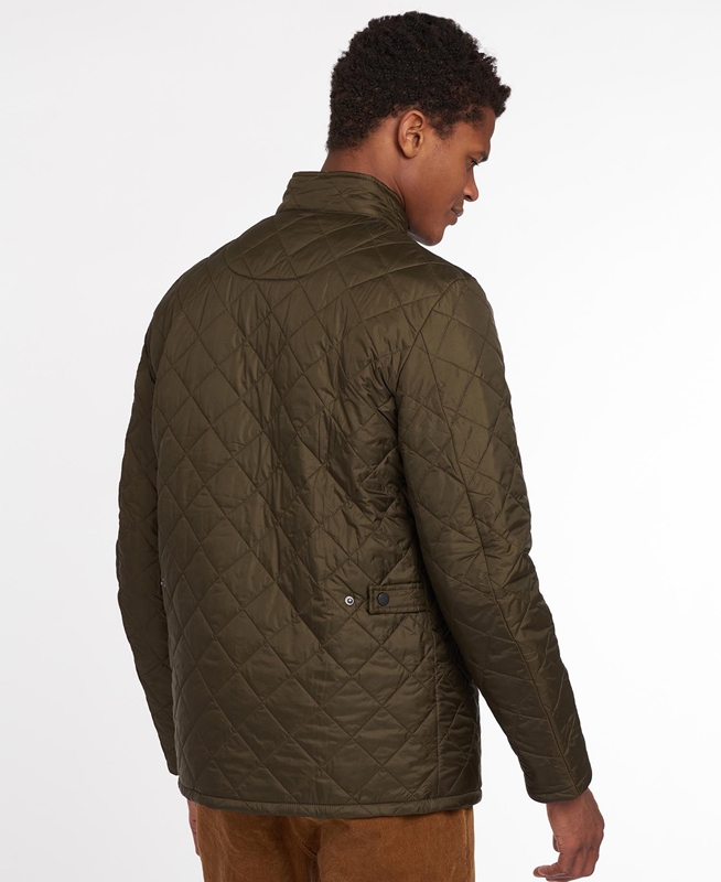 Barbour Flyweight Chelsea Steppjacke Herren Olivgrün | IAMJHZ-165