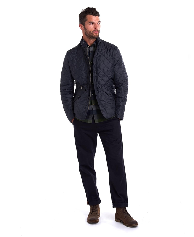 Barbour Flyweight Chelsea Steppjacke Herren Navy | PDRXOQ-981