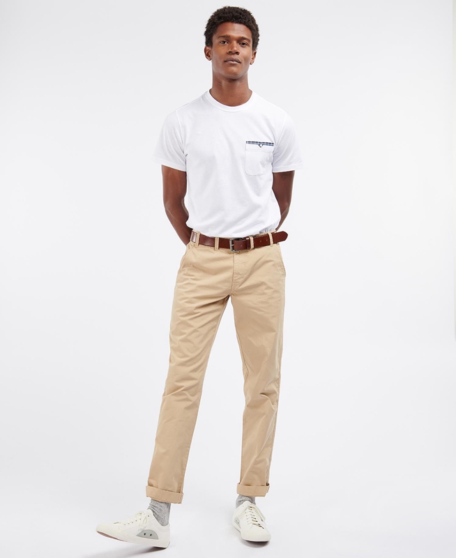 Barbour Glendale Chino Hose Herren Beige | WXAQFT-814