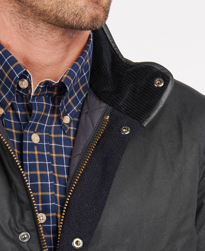 Barbour Hereford Gewachste Jacke Herren Blau | DJWTLF-904