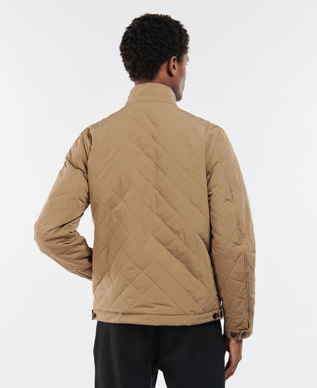 Barbour Hitchen Steppjacke Herren Beige | CEJTAK-834