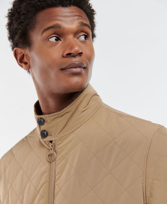 Barbour Hitchen Steppjacke Herren Beige | CEJTAK-834