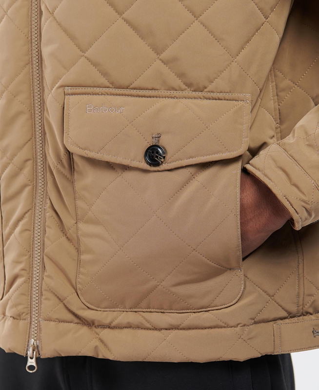 Barbour Hitchen Steppjacke Herren Beige | CEJTAK-834