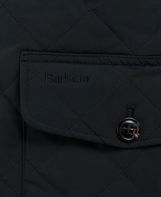 Barbour Hitchen Steppjacke Herren Schwarz | CSDETH-715