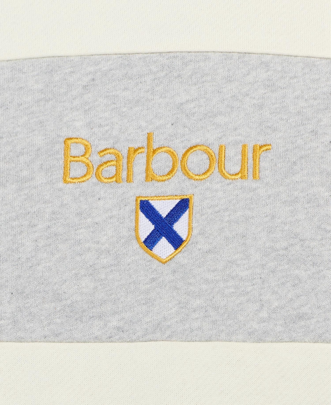 Barbour Honour Panel Crew Sweatshirts Herren Beige | LDVUOB-513