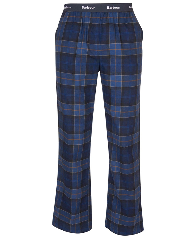 Barbour Hose Glenn Tartan Hose Herren Navy | RBFGVX-572