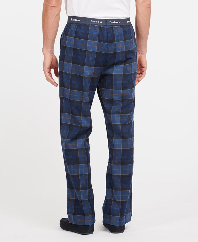 Barbour Hose Glenn Tartan Hose Herren Navy | RBFGVX-572