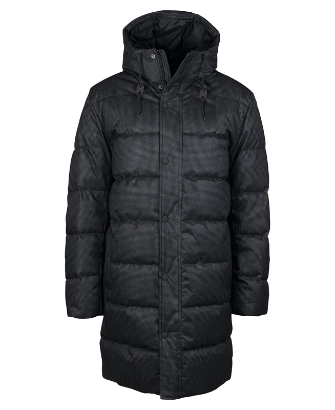 Barbour Hoxley Baffle Steppjacke Herren Schwarz | UWVBPS-852