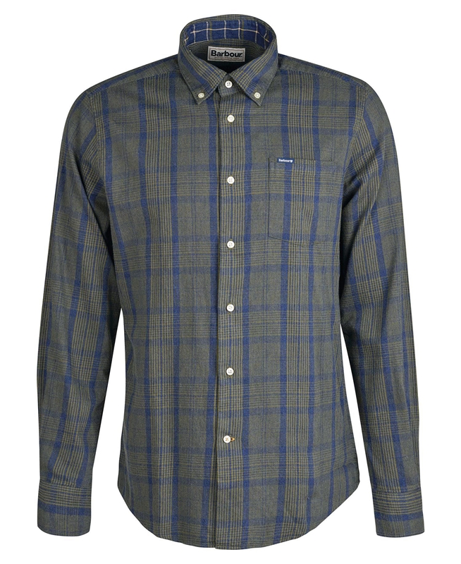 Barbour Inverbeg Tailored Hemd Herren Grau | GIRVYC-139