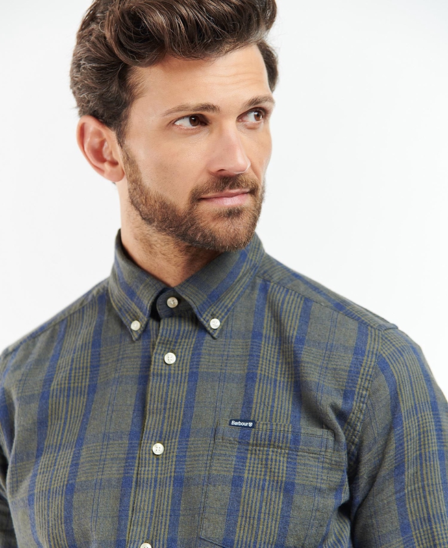 Barbour Inverbeg Tailored Hemd Herren Grau | GIRVYC-139