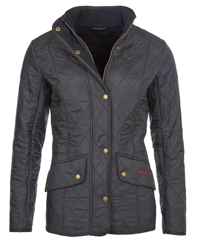 Barbour Jacke Cavalry Polarquilt Steppjacke Damen Schwarz | GQCJUI-902