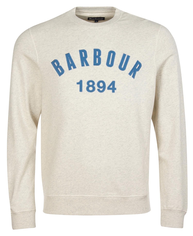 Barbour John Crew Neck Sweatshirts Herren Beige | BXUJFZ-067