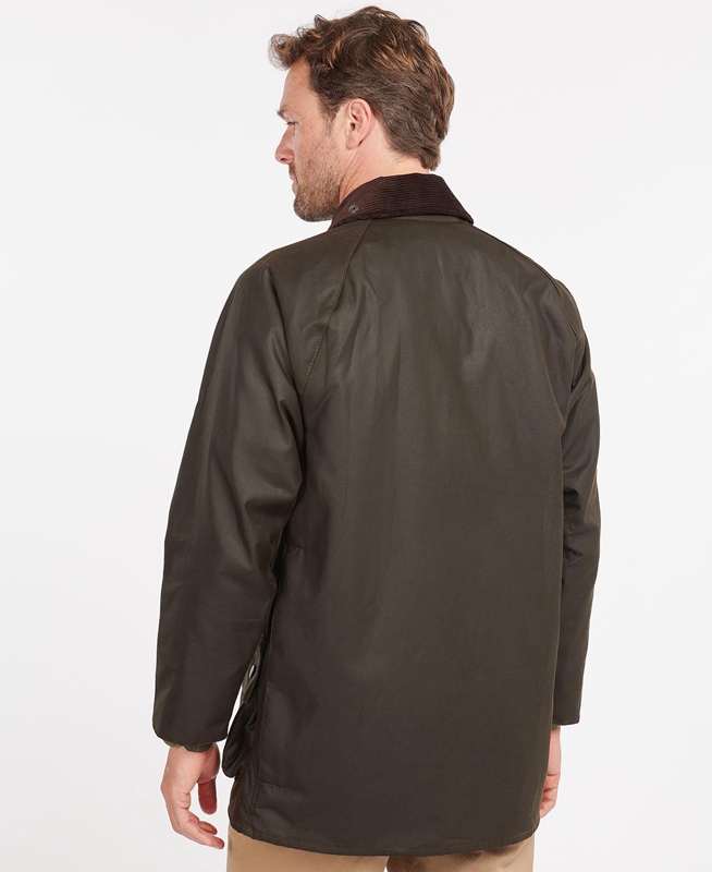 Barbour Klassische Beaufort® Gewachste Jacke Herren Olivgrün | OUDVCP-439