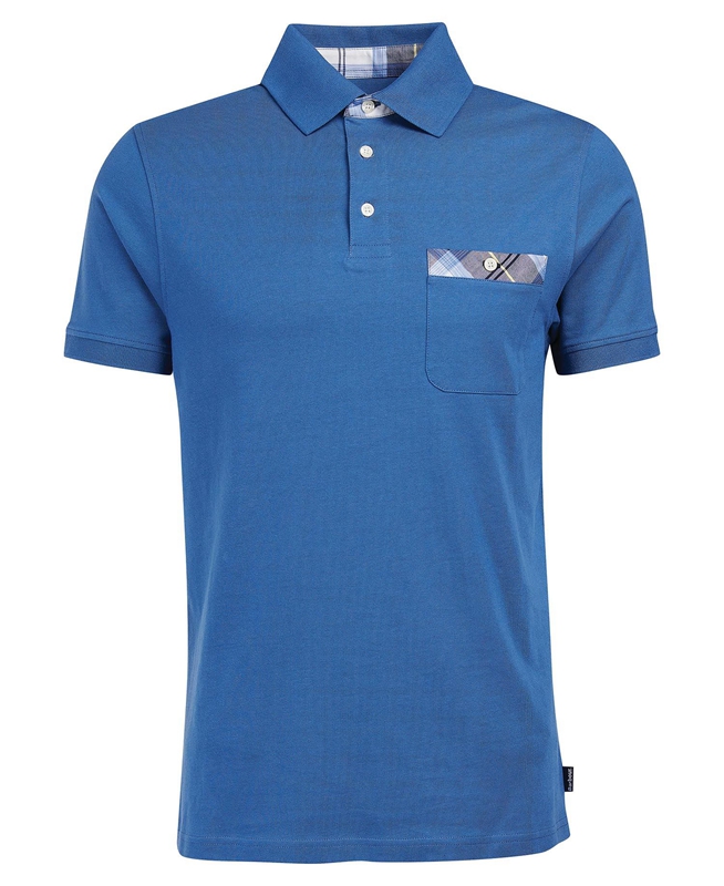 Barbour Lirst Polo shirts Herren Blau | FSTMJE-795