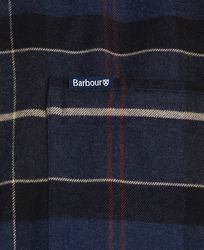 Barbour Lutsleigh Hemd Herren Navy | GQXMAT-931