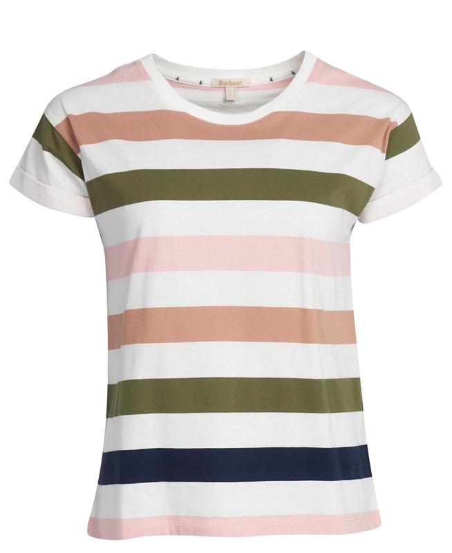 Barbour Lyndale Top T-shirts Damen Mehrfarbig | GWMNIF-260