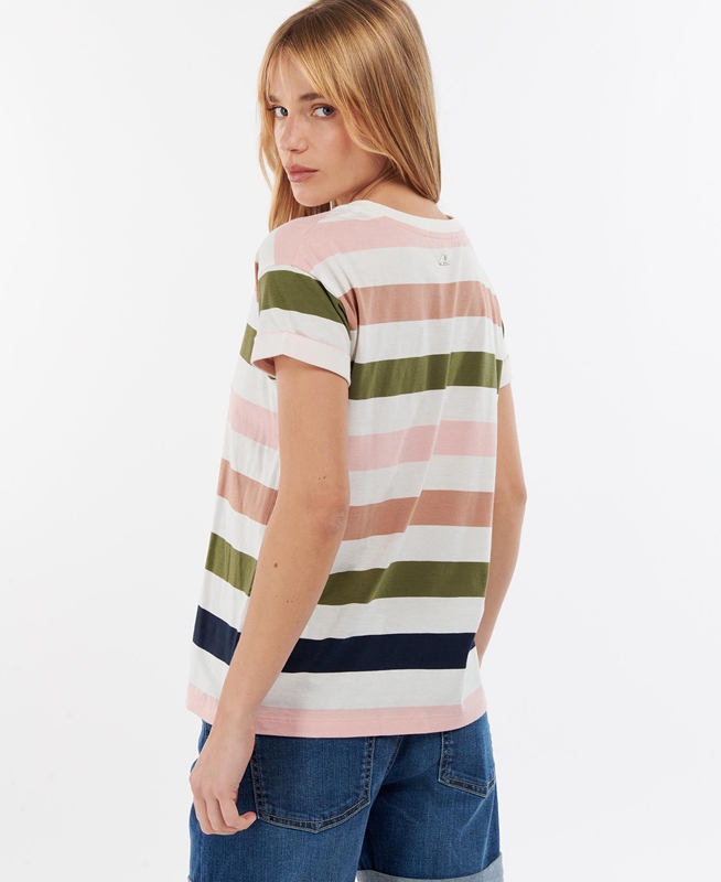 Barbour Lyndale Top T-shirts Damen Mehrfarbig | GWMNIF-260