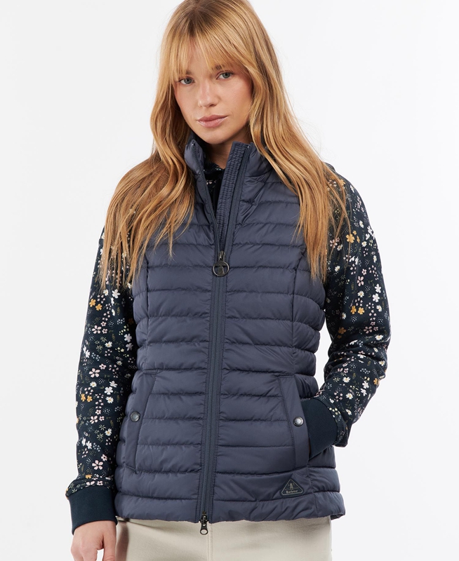 Barbour Morwick Weste Damen Navy | BMHGTP-246