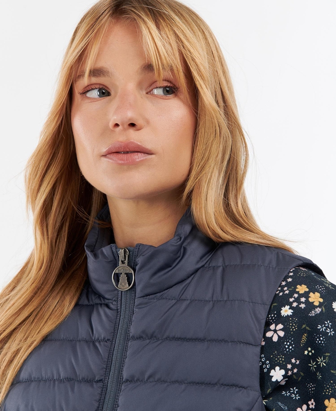 Barbour Morwick Weste Damen Navy | BMHGTP-246