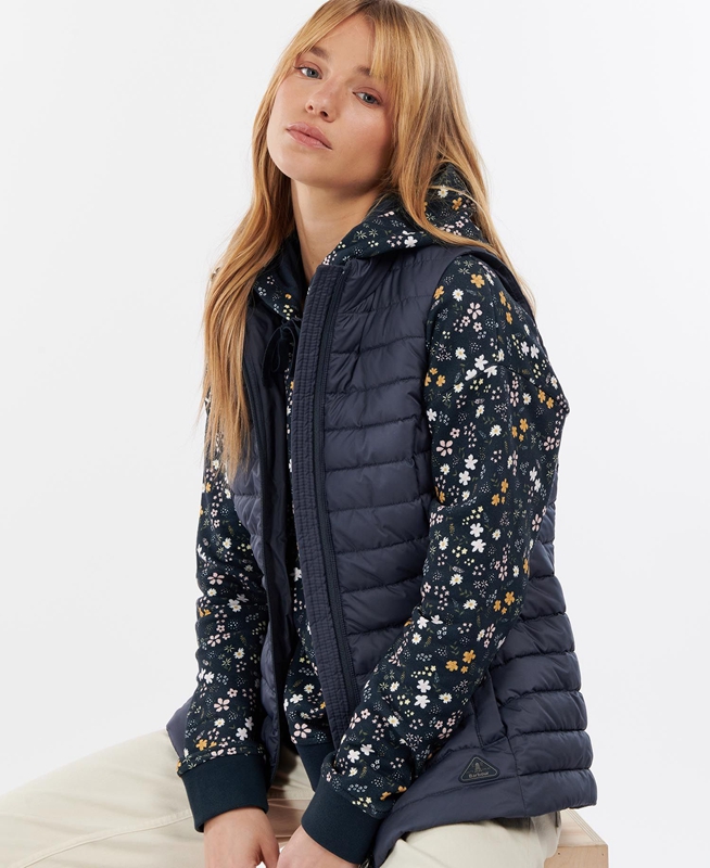 Barbour Morwick Weste Damen Navy | BMHGTP-246