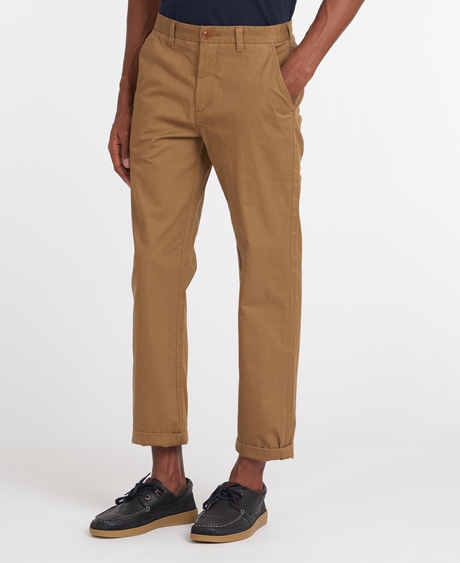 Barbour Neuston Essential Chinos Hose Herren Beige | DGFECL-914