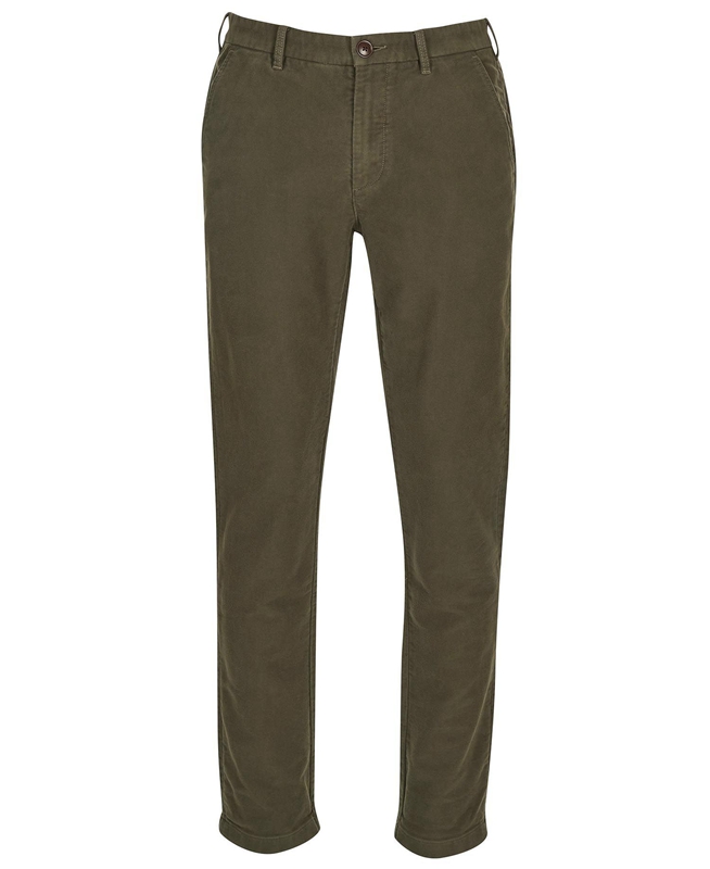 Barbour Neuston Moleskin Trouser Hose Herren Olivgrün | MLFHVR-840