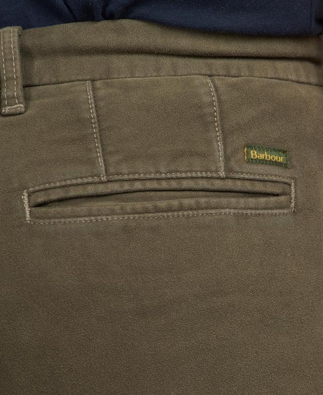 Barbour Neuston Moleskin Trouser Hose Herren Olivgrün | MLFHVR-840