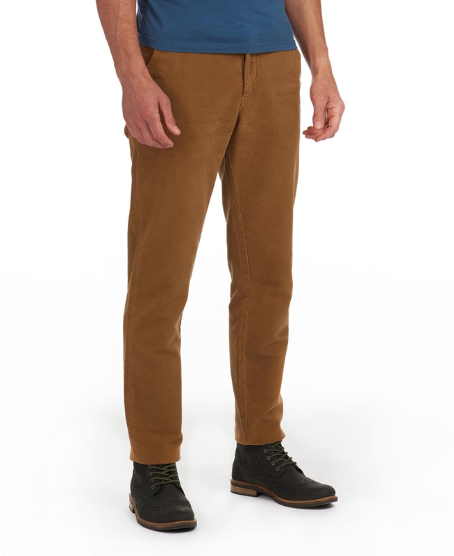 Barbour Neuston Moleskin Trousers Hose Herren Beige | AYZRGC-271