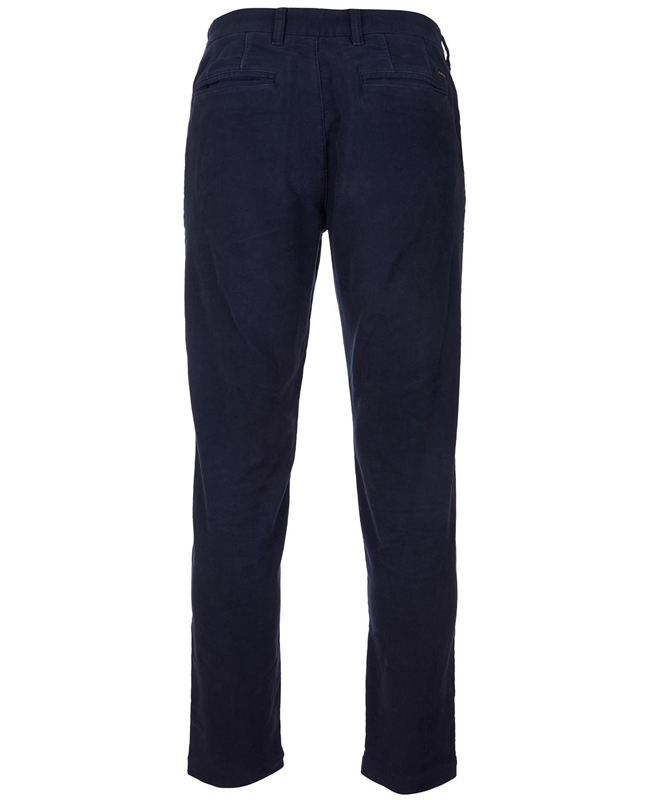 Barbour Neuston Moleskin Trousers Hose Herren Blau | REWDBK-046