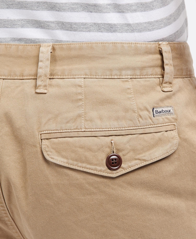 Barbour Neuston Twill Hose Herren Beige | PVWJFI-573