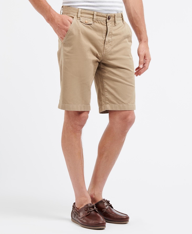 Barbour Neuston Twill Hose Herren Beige | PVWJFI-573