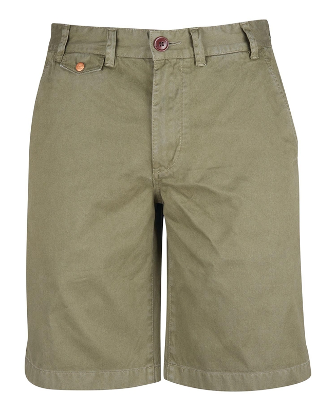 Barbour Neuston Twill Hose Herren Grün | SWFLTY-731