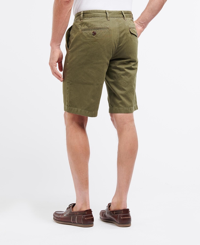 Barbour Neuston Twill Hose Herren Grün | SWFLTY-731