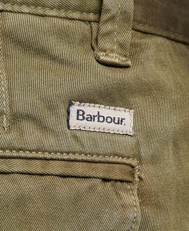 Barbour Neuston Twill Hose Herren Grün | SWFLTY-731