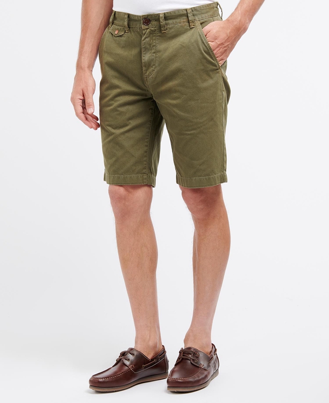 Barbour Neuston Twill Hose Herren Grün | SWFLTY-731