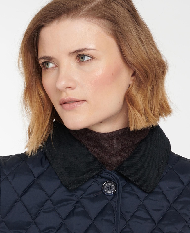 Barbour Omberlsey Steppjacke Damen Navy | QJDUSZ-825