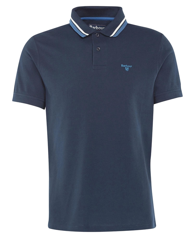 Barbour Otterburn Polo shirts Herren Navy | XLJTAS-931