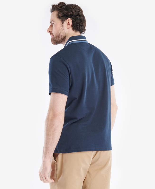 Barbour Otterburn Polo shirts Herren Navy | XLJTAS-931