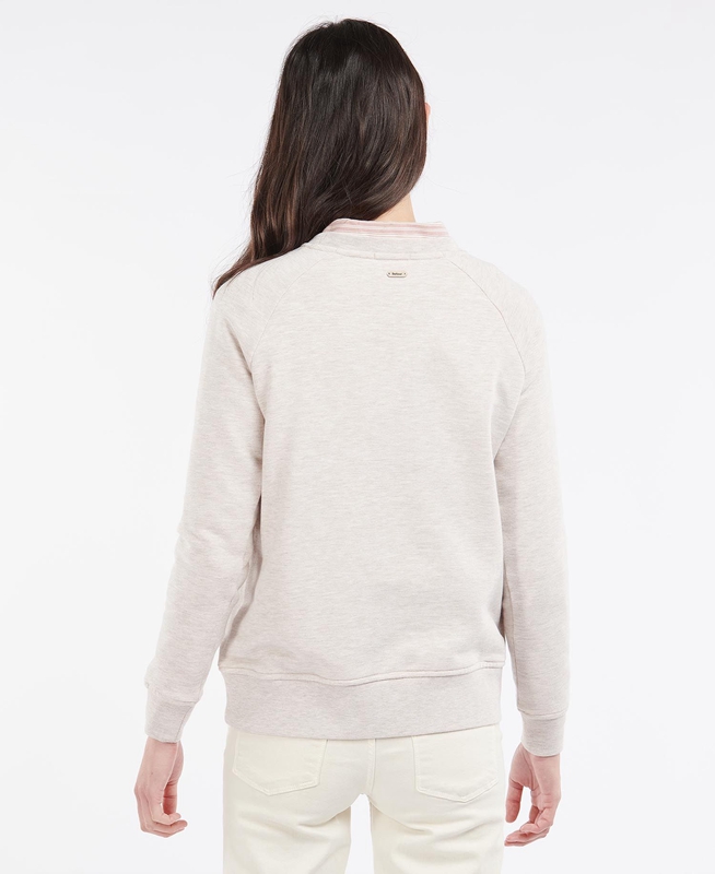 Barbour Otterburn Sweatshirts Damen Beige | UFMEKL-879