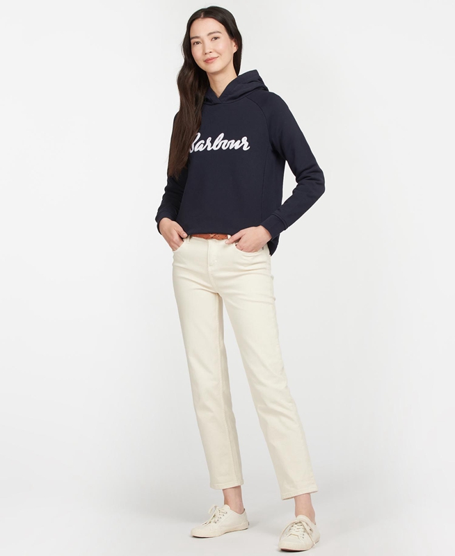 Barbour Otterburn Sweatshirts Damen Navy | ROQYSK-524